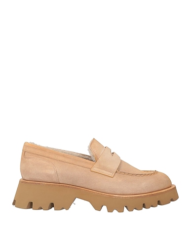SANTONI Loafers Beige Shearling