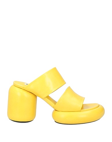 JIL SANDER Sandals Yellow Leather