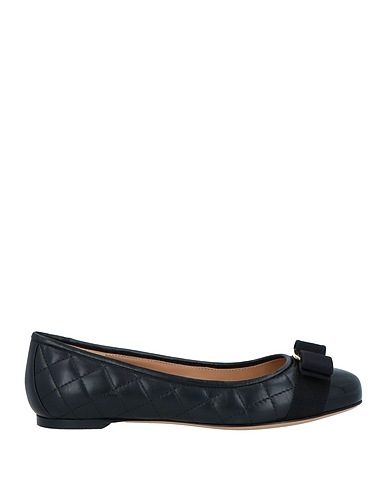 FERRAGAMO Ballerinas Schwarz Kalbsleder