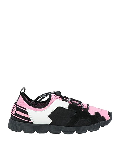 DOLCE&GABBANA Sneakers Black Polyester, Calfskin, Viscose, Polyamide