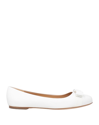 FERRAGAMO Ballet flats White Calfskin