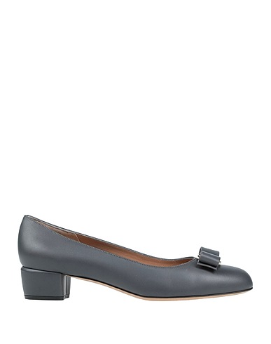 FERRAGAMO Court Charcoal Calfskin