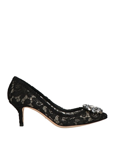 DOLCE&GABBANA Décolleté Nero Fibre tessili