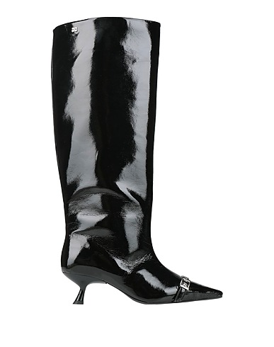 GANNI Boots Black Synthetisches Material