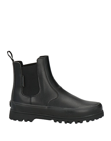 SUPERGA Ankle boot Black Textile fibres