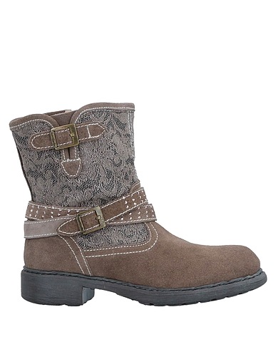 NERO GIARDINI JUNIOR Stiefelette Maulwurfsgrau Leder, Gewebefasern