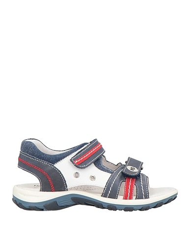 NERO GIARDINI JUNIOR Sandalen Nachtblau Leder, Gewebefasern