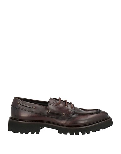 CORVARI Laced shoes Chocolate brown Leather