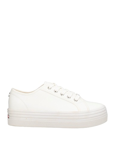 STEVE MADDEN Sneakers White Polyurethane, Textile fibers