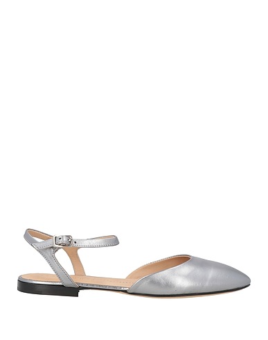 POMME D'OR Ballet flats Silver Leather