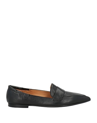 POMME D'OR Loafers Black Leather