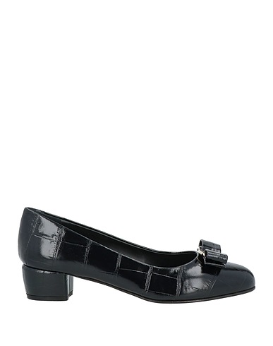 FERRAGAMO Court Black Calfskin