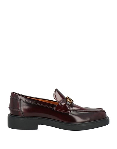 TOD'S Loafers Burgundy Leather