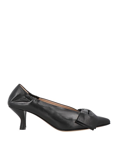 POMME D'OR Court Black Leather