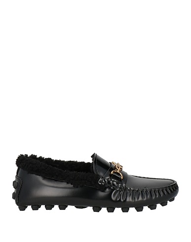 TOD'S Mocassino Nero Pelle, Shearling di agnello