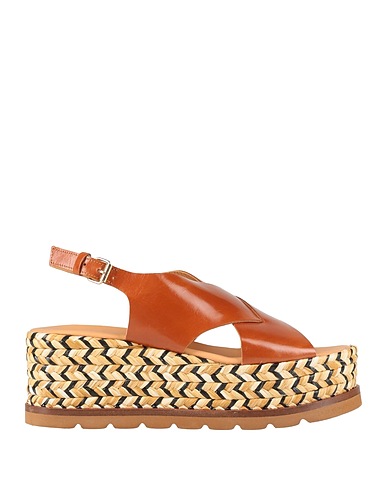 ELVIO ZANON Espadrilles Tan Leather