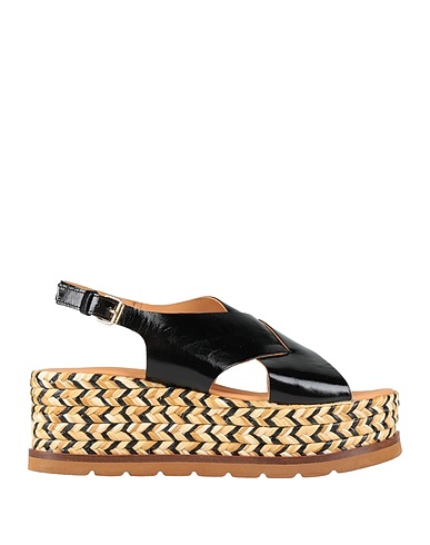 ELVIO ZANON Espadrillas Nero Pelle