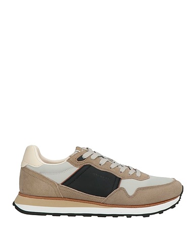 HACKETT Sneakers Taupe Leather, Textile fibers