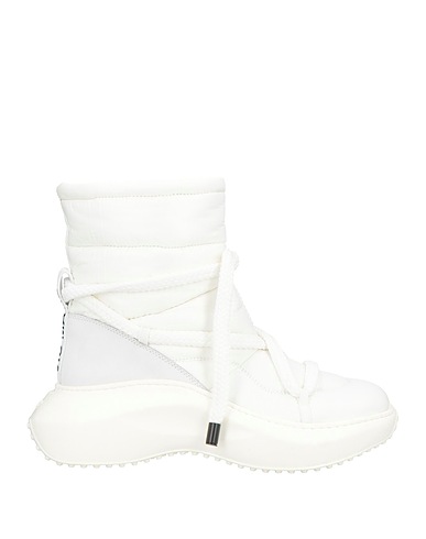 VIC MATIĒ Stivaletti Bianco Fibre tessili, Pelle