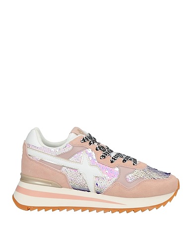 W6YZ Sneakers JUST SAY WIZZ Rosa antico Pelle, Fibre tessili