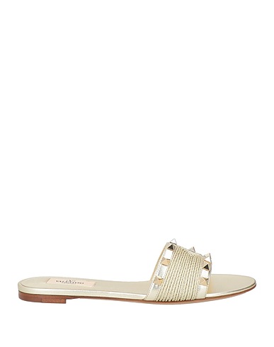VALENTINO GARAVANI Sandals Platinum Leather, Synthetisches Material