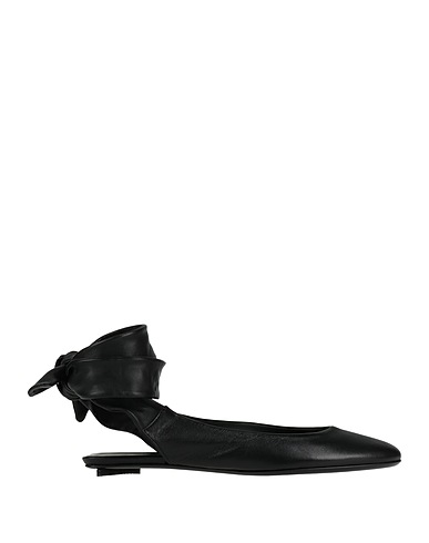 THE ATTICO Ballet flats Black Leather