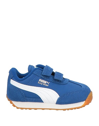 PUMA Sneakers Blue Cowhide, Textile fibers