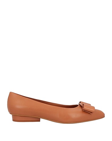 FERRAGAMO Ballet flats Brown Lambskin
