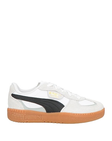 PUMA Sneakers Light grey Cowhide, Textile fibers