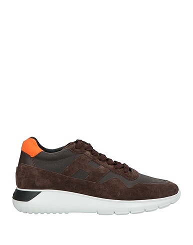 HOGAN Sneakers INTERACTIVE Dark brown Textile fibres, Leather
