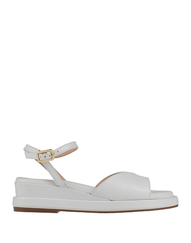 LORENZO MARI Sandals White Leather
