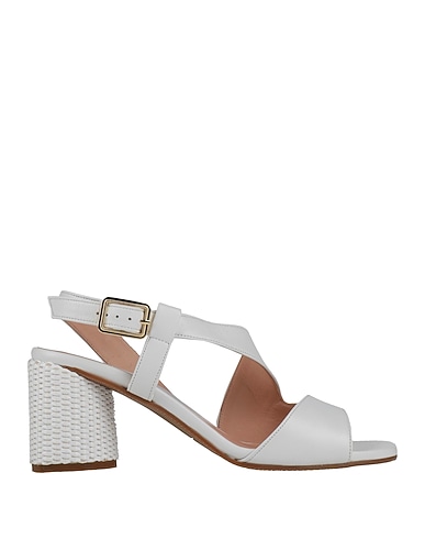 LORENZO MARI Sandals White Leather