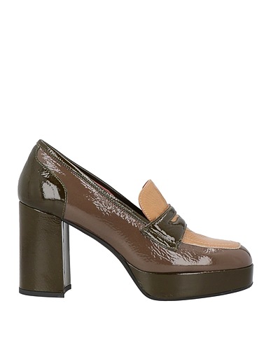 LES:VENUES Loafers Dark green Leather
