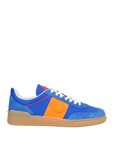 VALENTINO GARAVANI Sneakers Blue Leather, Textile fibres