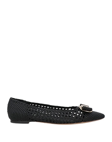 FERRAGAMO Ballet flats BALLERINA Black Calfskin