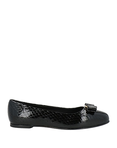 FERRAGAMO Ballerinas Schwarz Lammleder