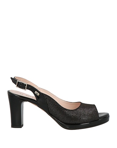 VALLEVERDE Sandals Black Synthetisches Material