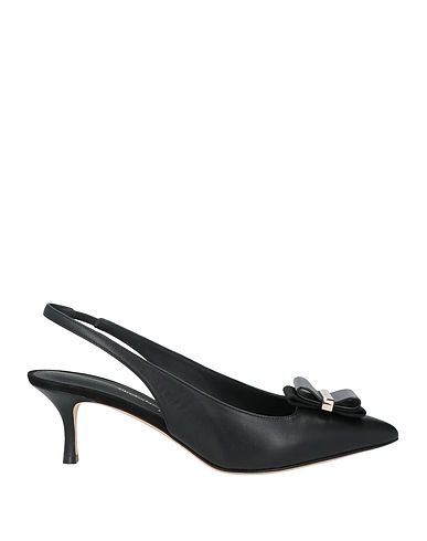 FERRAGAMO Court Black Lambskin