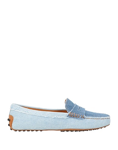 TOD'S Loafers Blue Textile fibres