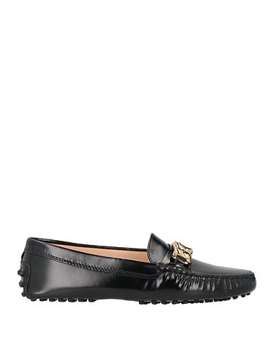 TOD'S 모카신 블랙 가죽