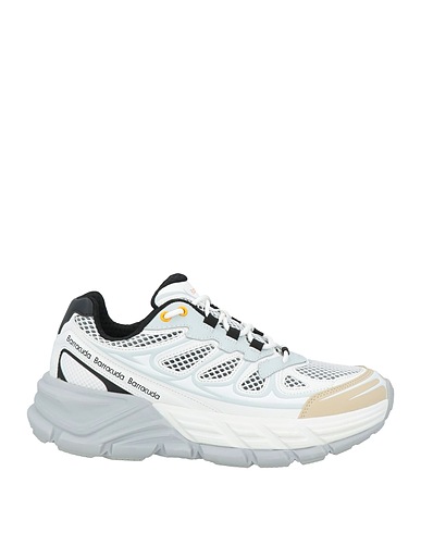 BARRACUDA Sneakers White Leather, Textile fibres