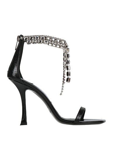JIMMY CHOO Sandalen Schwarz 100% Lammleder