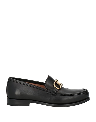 FERRAGAMO Loafers Black Calfskin