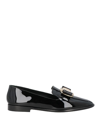 FERRAGAMO Loafers Black Calfskin