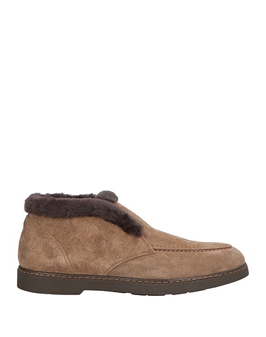 DOUCAL'S Ankle boot Taupe Leather, Shearling