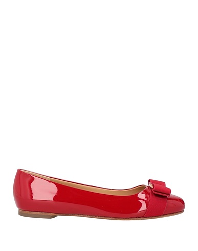 FERRAGAMO Ballet flats BALLERINA Red Calfskin