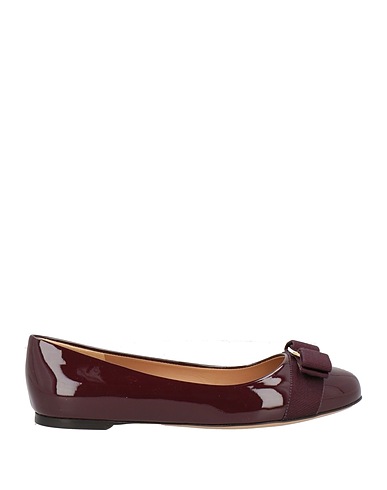 FERRAGAMO Ballet flats BALLERINA Burgundy Calfskin