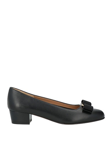 FERRAGAMO Court Black Calfskin