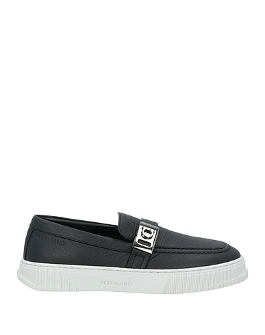 FERRAGAMO Sneakers Nero Pelle di agnello