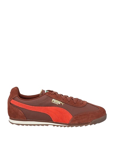 PUMA Sneakers Brown Cowhide, Textile fibres